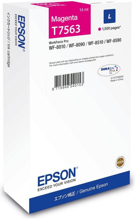 Epson Ink Cart/T7563 L MG (M)