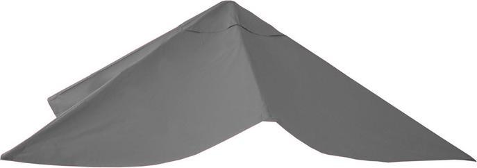 Produktbild Swisshandel24 Bezug für Luxus-Ampelschirm, Sonnenschirmbezug Ersatzbezug, 3,5x3,5m (Ø4,95m) Polyester 4kg - anthra (3.50 m)