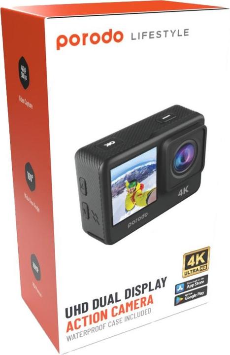 Produktbild Porodo Waterproof 4K Action Camera (30p, WLAN)