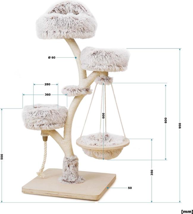 Produktbild Wiltec Fudajo (130 cm, Braun, Creme)