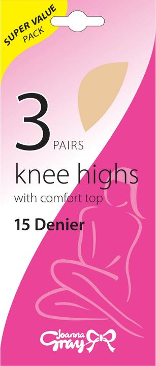 Image du produit Joanna Gray Mi-bas 3 paires (Lot de 3, Taille unique)