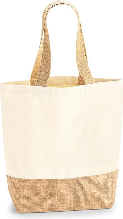Immagine prodotto Westford Mill Borsa con manico in tela e base in juta (13 l)
