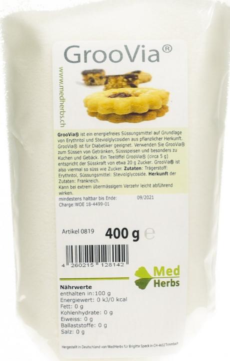 Immagine prodotto GrooVia Polvere dolcificante con (stevioside) SüssStoff (400 g)