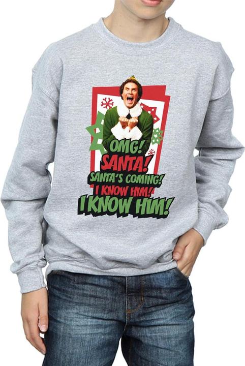 Actual product image Elf Boys OMG Santa Sweatshirt (128)