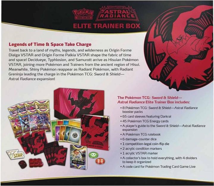 Actual product image Pokémon Astral Radiance (English, Elite / Top Trainer Box)