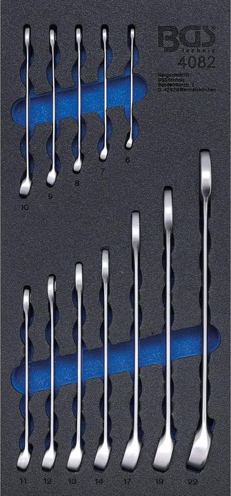 BGS Tool Tray 1/3: Combination Spanner Set 6 - 22 mm 12 pcs.