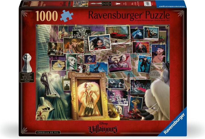Ravensburger Puzzle Villainous Cruella de Vil 1000p (12001124) (1000 pezzi)