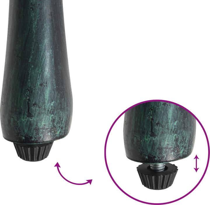 Immagine prodotto VidaXL Set bistrot da giardino 3 pezzi in ghisa verde (53 cm)