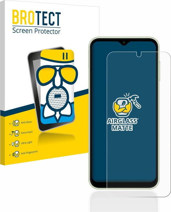 Actual product image BROTECT AirGlass Glass Matte (1 Piece, Samsung Galaxy A14)