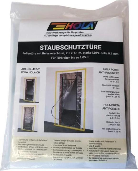 Produktbild Hola Staubschutztüre LDPE-Folie 2.5 x 1.1 m (1100 mm)
