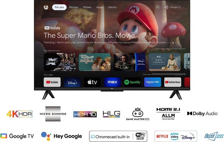 Actual product image TCL 43P655 (43", LED, 4K, 2024)