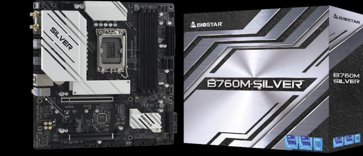 Image du produit Biostar B760M-Silver (LGA 1700, Intel B760, mATX)