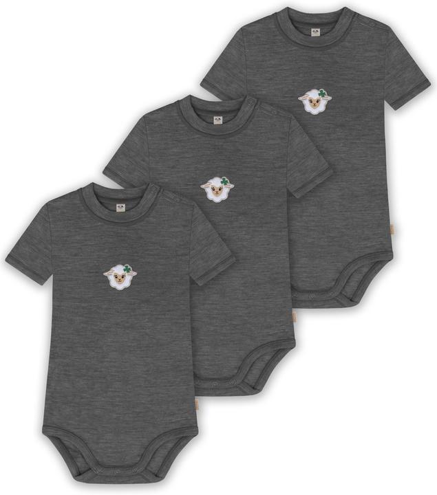Normani 3er Set Baby Merino Kurzarmbody „Tihoi" - 9315