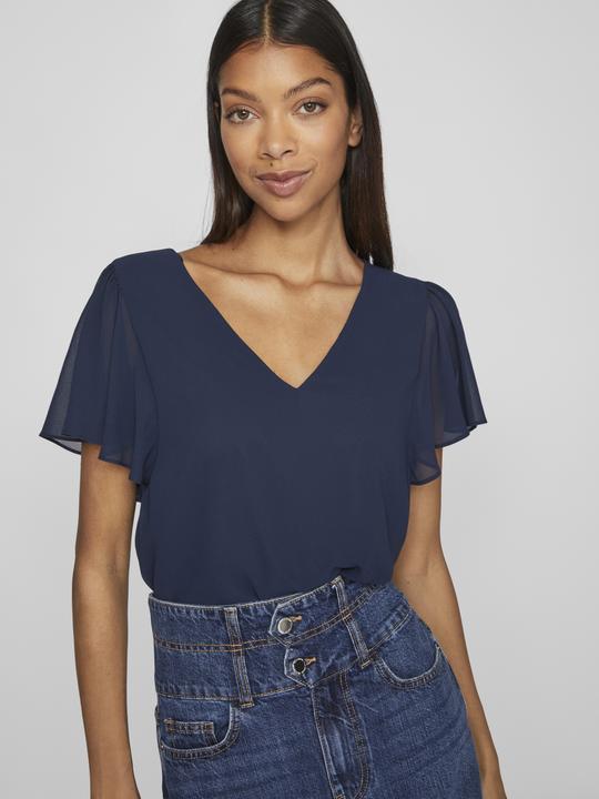 Actual product image Vila Short-sleeved top with V-neck (40)