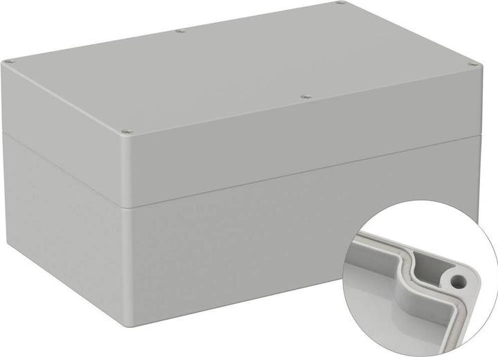 Produktbild Tru Components Universal-Gehäuse 250 x 160 119 ABS Lichtgrau RAL 7035 1 St. (Gehäuse)