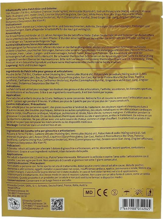 Immagine prodotto Elixavita Patch Infra Joint 6 (6 x)