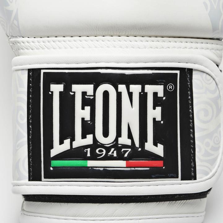 Actual product image Leone Boxing Gloves Maori White GN070 (16 OZ)