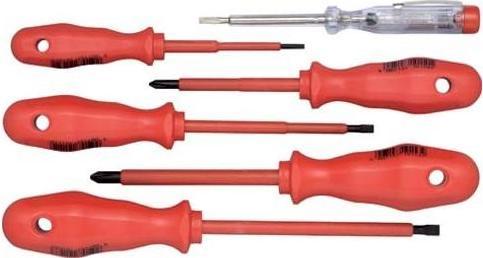 Actual product image Klauke VDE Screwdriver set 6 pcs. 1K handle KL 399 IS