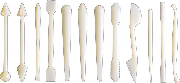 Actual product image Ibili Modeling tool glaze fondat tool 12 pieces