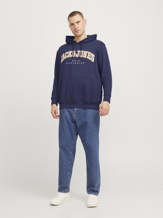 Actual product image Jack & Jones Jjecaleb Varsity Sweat Hood Noos Pls (5XL)