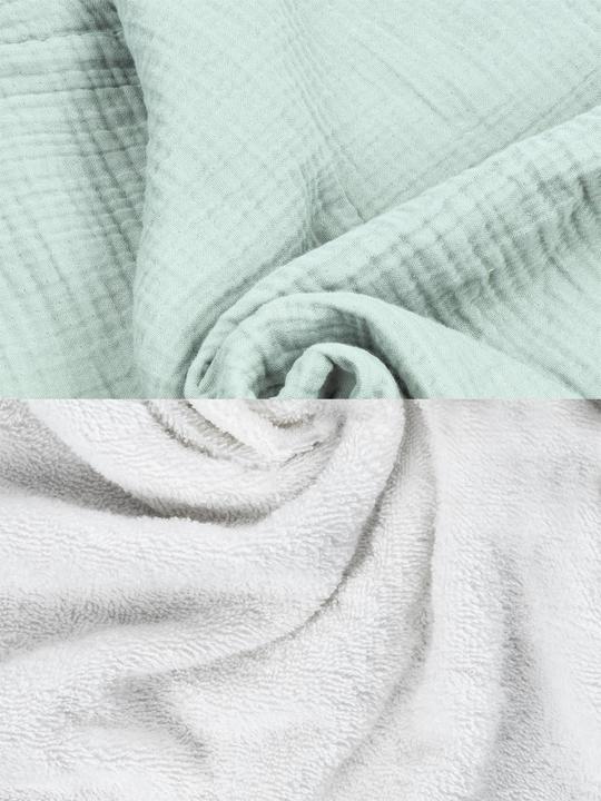 Produktbild Aspero 2x Baby Musselin Wickeltücher aus Bio-Baumwolle
