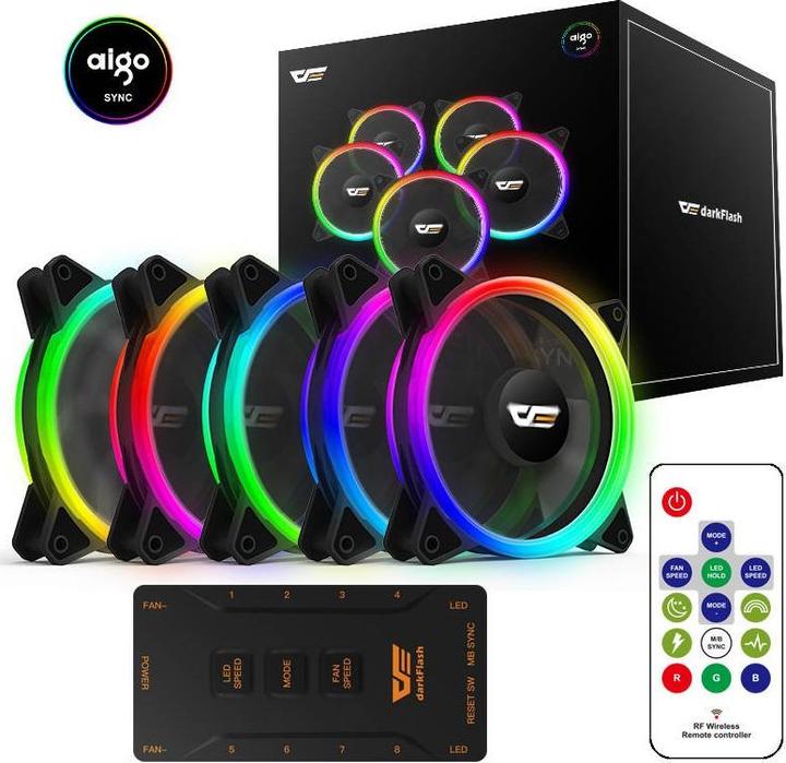 Darkflash Tech DR12 Pro RGB (120 mm, 5 x)