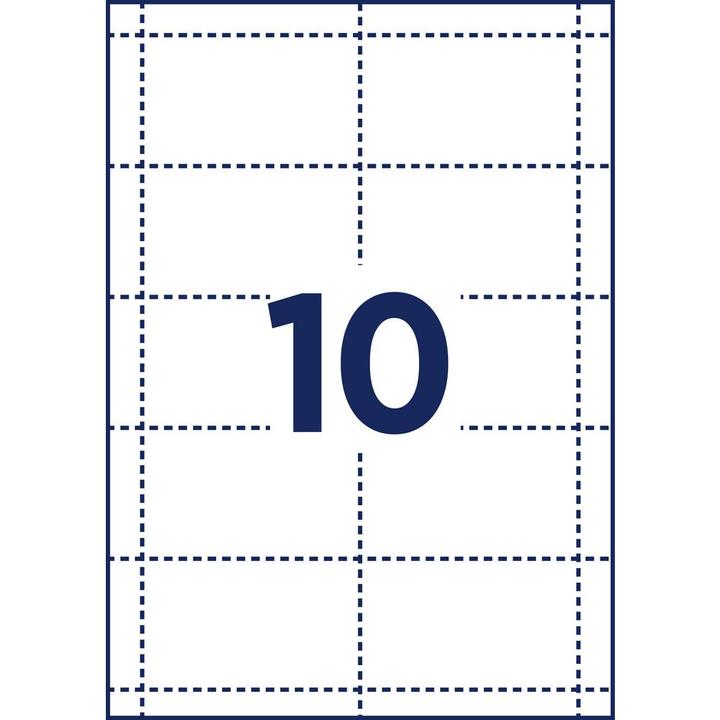 Immagine prodotto Avery Inserti stampabili per badge, 54 x 90 mm, bianco