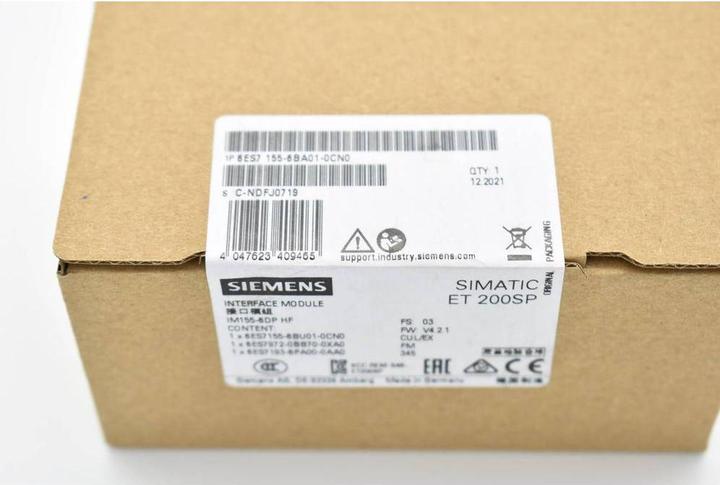 Immagine prodotto Siemens SIMATIC ET 200SP, pacchetto PROFIBUS IM, IM155-6DP HF, max. 32 moduli periferici 6ES7155-6BA01-0CN0
