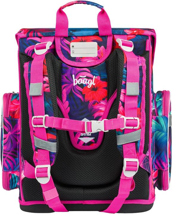 Actual product image Baagl 5-teiliges Schulranzen-Set - Flamingo - inkl. Turnbeutel, Federmäppchen, Heftbox und Brotdose