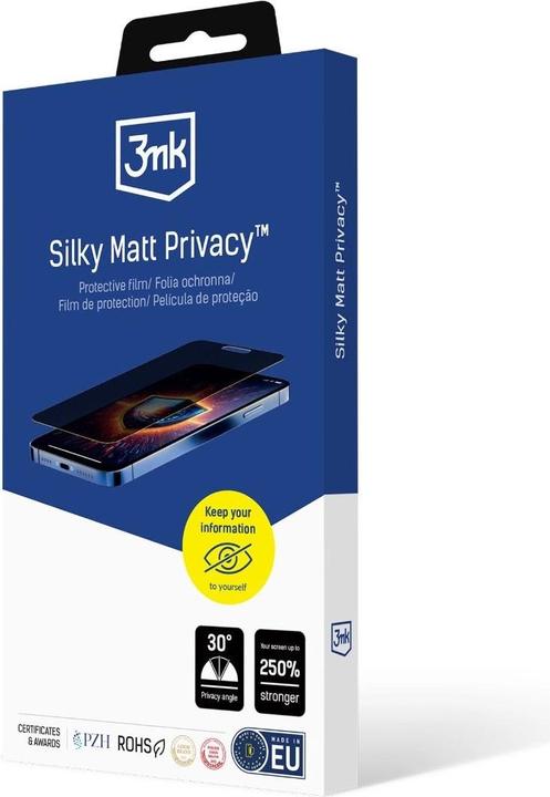 Productafbeelding 3MK Zijdeachtige matte privacy (1 Stuk, Apple iPhone 16 Plus)