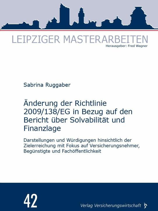 Immagine prodotto Modifica della direttiva 2009/138/CE per quanto riguarda la relazione sulla solvibilità e sulla (Tedesco, Fred Wagner, Sabrina Ruggaber, 2024)