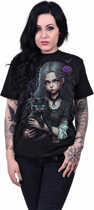 Actual product image Spiral Unisex Adult Goth Familiar T-Shirt (XXL)