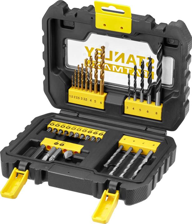 Image du produit Stanley Jeu de forets au cas où (1,5 mm, 2 mm, 2,5 mm, 3 mm, 3,5 mm, 4 mm, 5 mm, 6 mm, 7 mm, 8 mm)