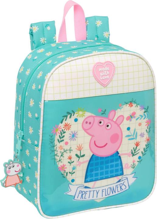 Produktbild Peppa Pig Kinderrucksack Pretty flowers Gelb Minze 22 x 27 x 10 cm