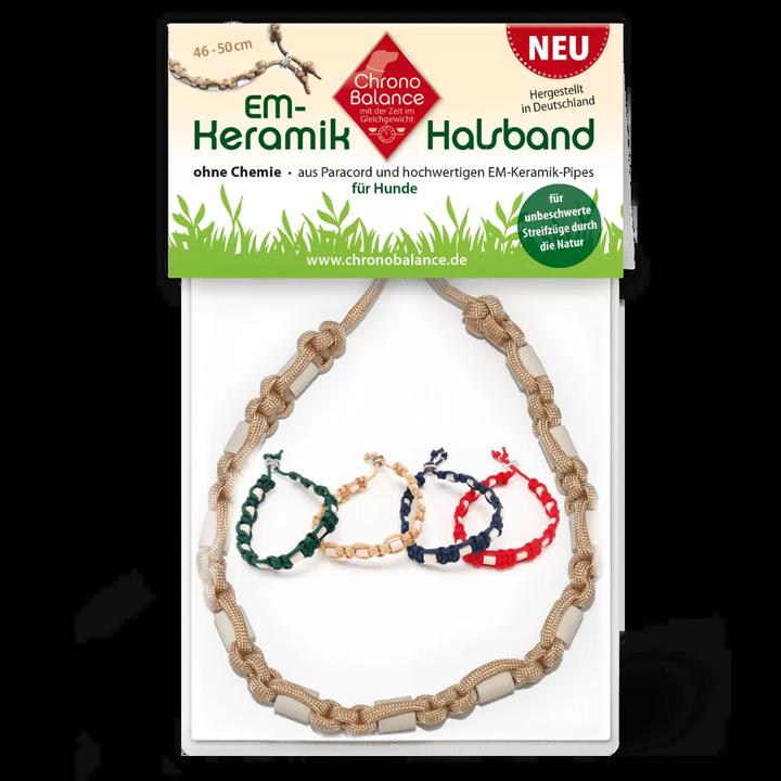 Actual product image ChronoBalance EM-Ceramic necklace Beige- 40-45 cm (40, 41, 42, 43, 44, 45, Dog, General)