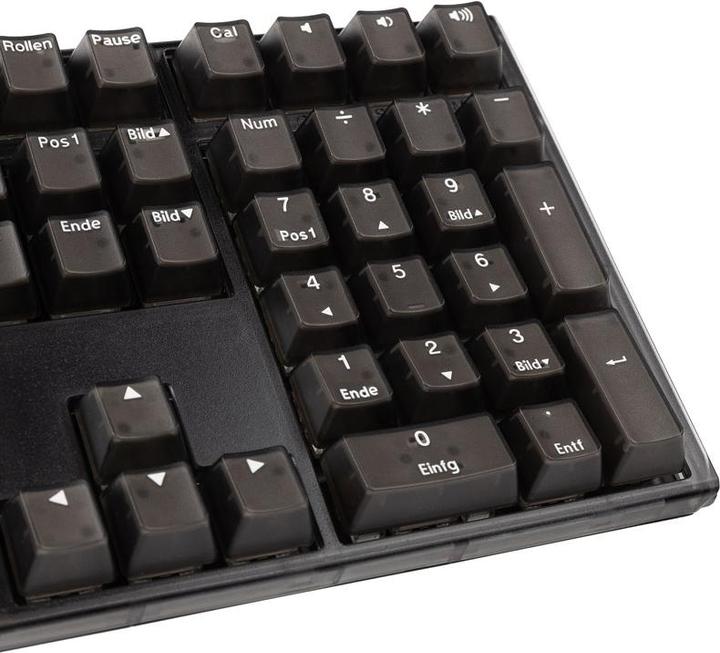 Actual product image Ducky One 3 Aura Black Gaming Keyboard, RGB LED - MX-Brown (DE, Cable)