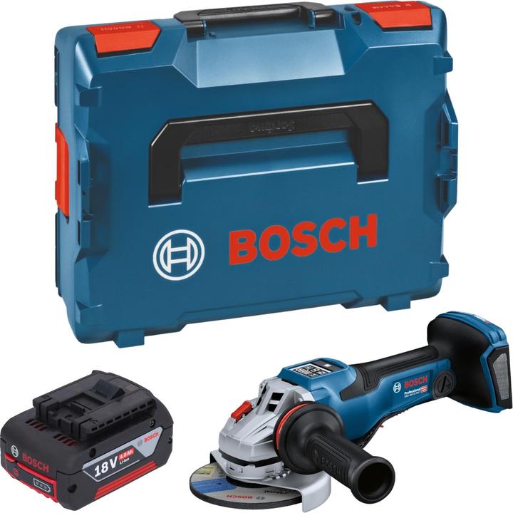 Produktbild Bosch Professional Bosch GWS 18V-15 PSC Professional Akku Winkelschleifer 18 V 125 mm BITURBO Brushless + 1x Akku 4,0 (125 mm)