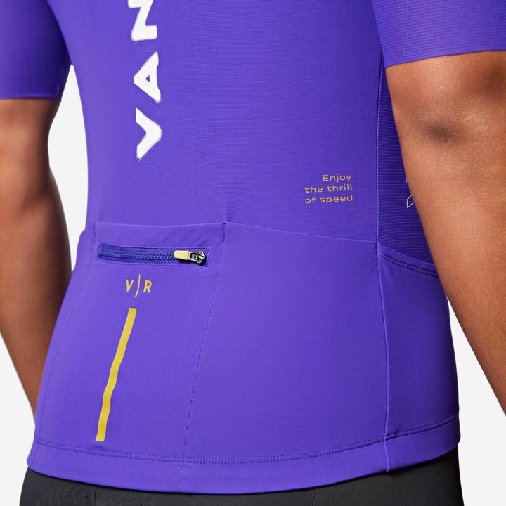 Image du produit Van rysel Maillot de vélo route manches courtes été unisexe - RACER 2 violet (XL)