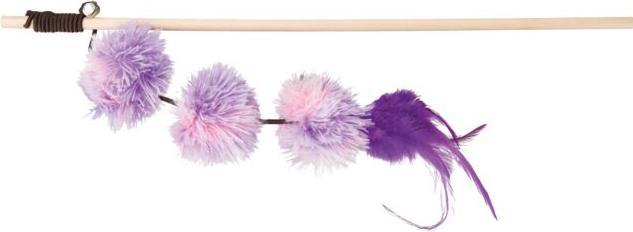 Actual product image Trixie Play fishing rod pompom balls (Play fishing rod cat)