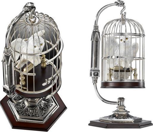 Noble Collection Harry Potter miniature Hedwig in a cage