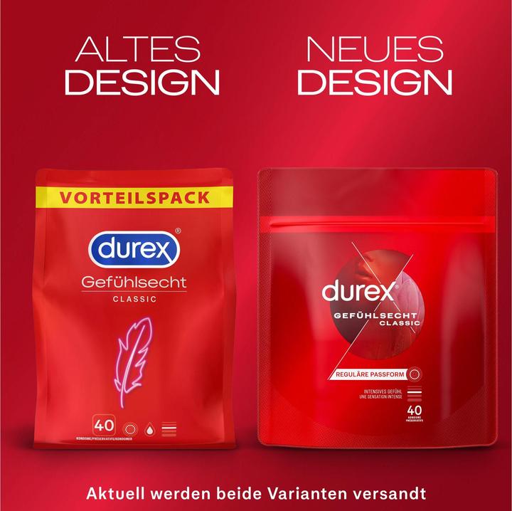 Produktbild Durex Gefühlsecht Classic (40 Stk.)