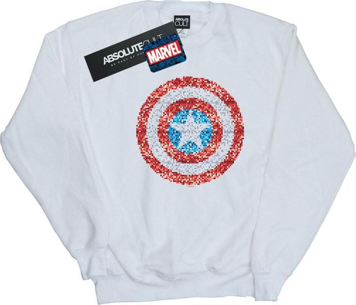 Immagine prodotto Captain America Pixelated Shield Felpa Donna (XL)