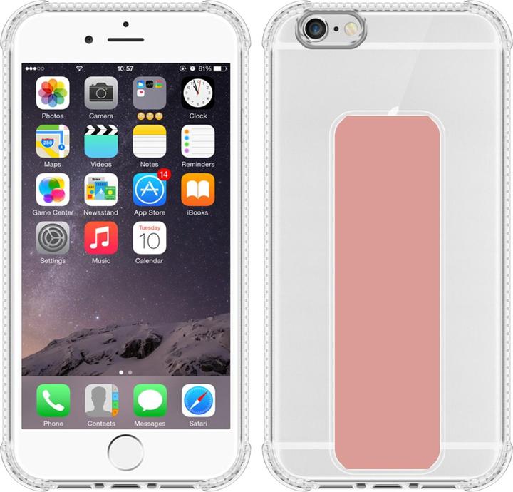 Actual product image Cadorabo Case for Apple iPhone 6 / 6S in TPU with holder LM167 Style (Apple iPhone 6)