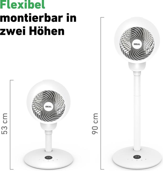 Actual product image Ideal FAN1 desk/standing fan, HxWxD 905 x 310 x 310 mm, 4 speed settings, 1 - 14 W (55 dB)