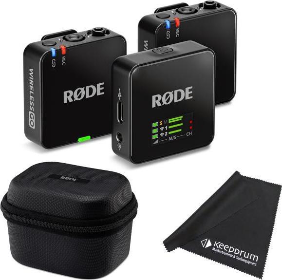 Produktbild RØDE Mikrofon-Funksystem Wireless GO Gen 3 mit Ladecase und Tuch