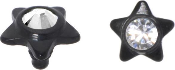 Produktbild Bijouteria Dermal-Anchor Aufsatz (Kristall, PVD Beschichtung (schwarz), Titan)