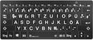 Produktbild Logickeyboard XL-Print White on Black dt. (PC/BT) (DE, Kabellos)