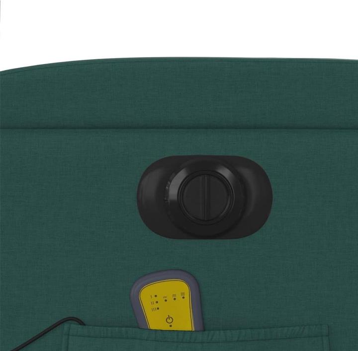 Immagine prodotto VidaXL Poltrona massaggiante Poltrona TV reclinabile elettrica in tessuto verde scuro