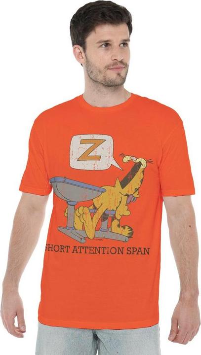 Immagine prodotto Garfield Attention Span Maglietta Uomo (4XL)