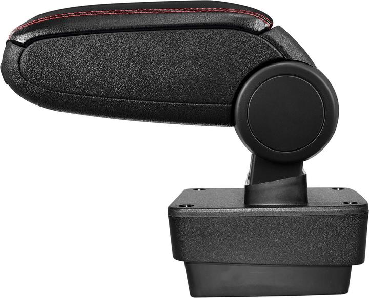 Actual product image Pro-Tec Centre armrest Skoda Fabia III with storage compartment imitation leather black with red stitching